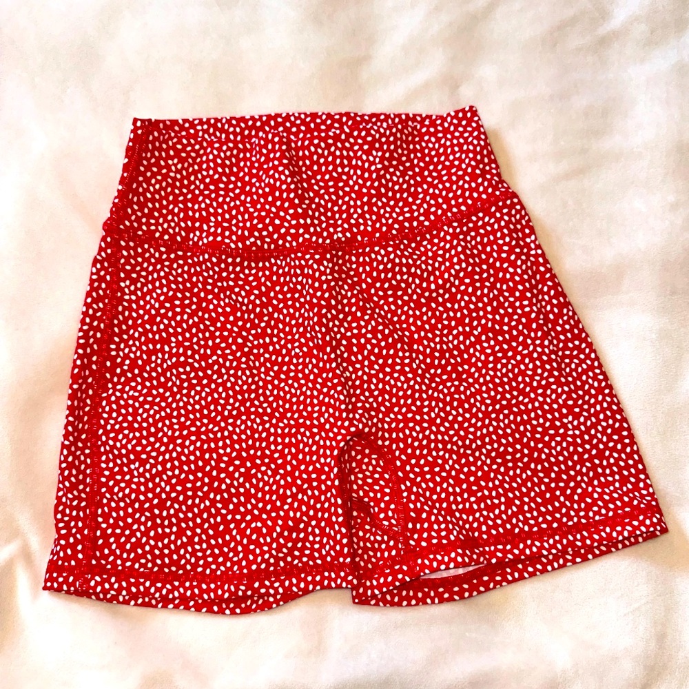 BuffBunny Red Polka Dot Athletic Shorts